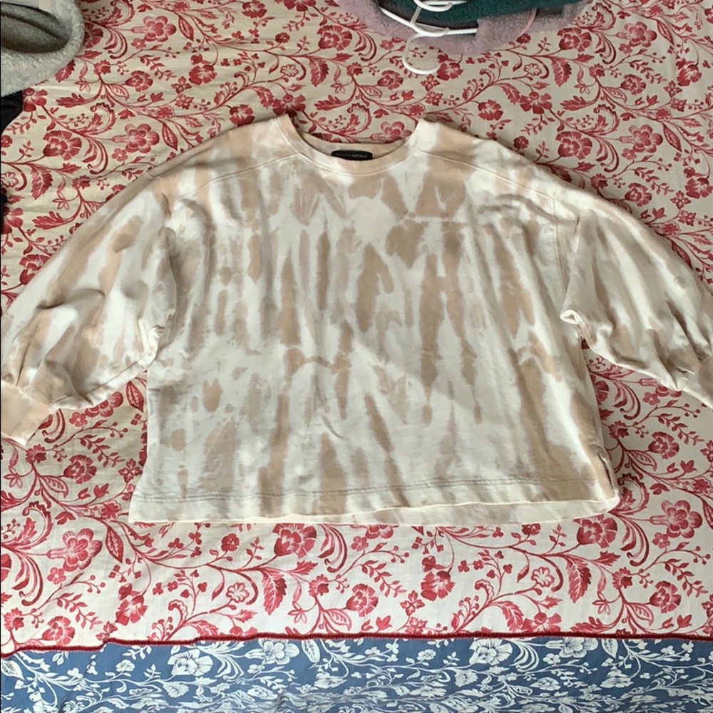 Banana republic tie dye swing sweatshirt